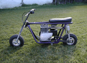 vintage taco mini bike